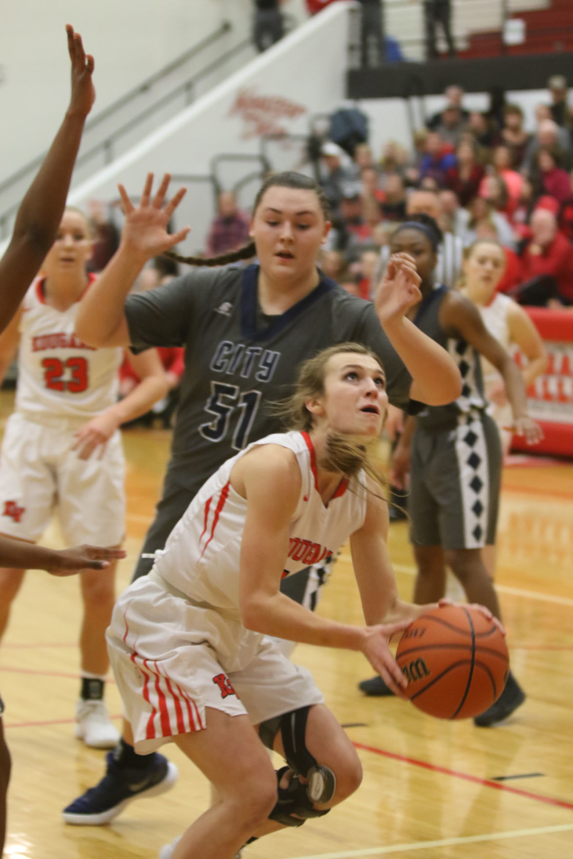 Gallery: Girls basketball sectional - Kankakee Valley vs Michigan City